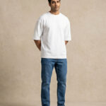 Premium White Oversized Cotton T-Shirt for Men