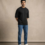 Premium Black Oversized Cotton T-Shirt for Men